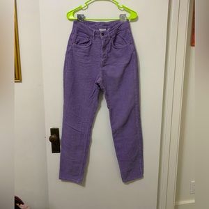 The Ragged Priest purple corduroy pants